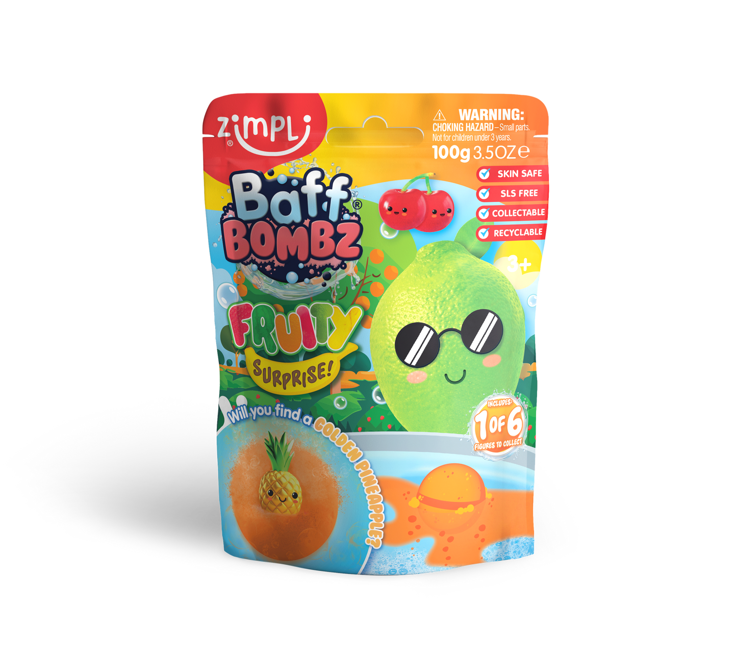 Zimpli Kids - Zimpli Baff Bombz Surprise Fruity Figure Large Bath Bomb