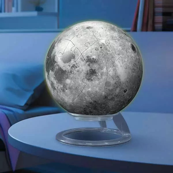 Ravensburger - 3D Puzzle Ball Glow-in-the-Dark "The Moon" - 72 Pieces