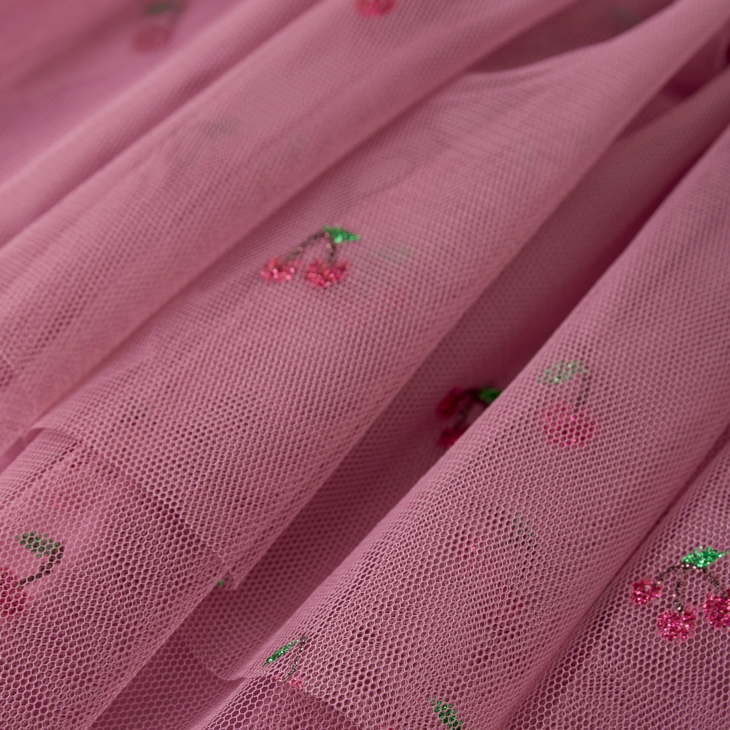 Minymo - Tulle Cherry Print Skirt