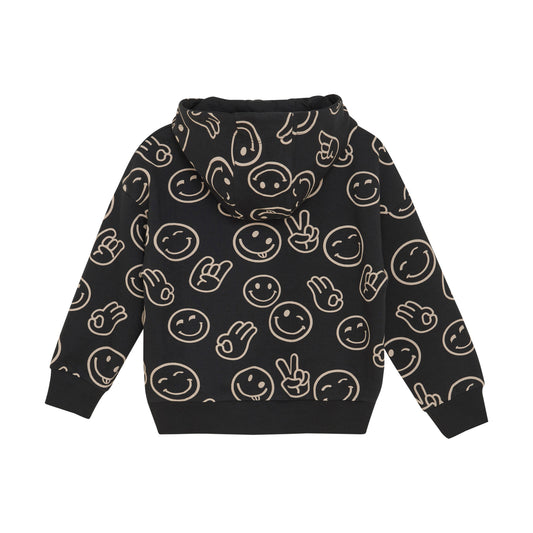 Minymo - Hooded Sweatshirt - Emoji Faces