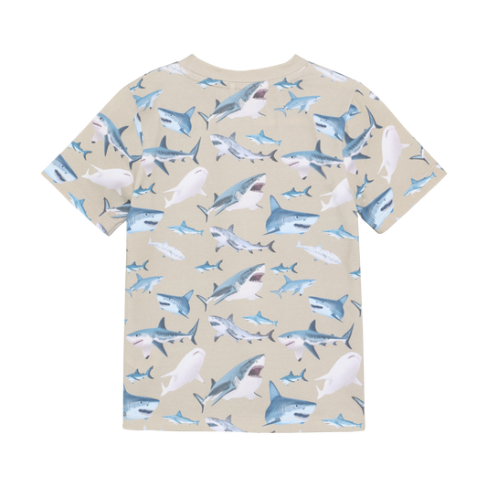 Minymo - All Over Print Shark T-Shirt
