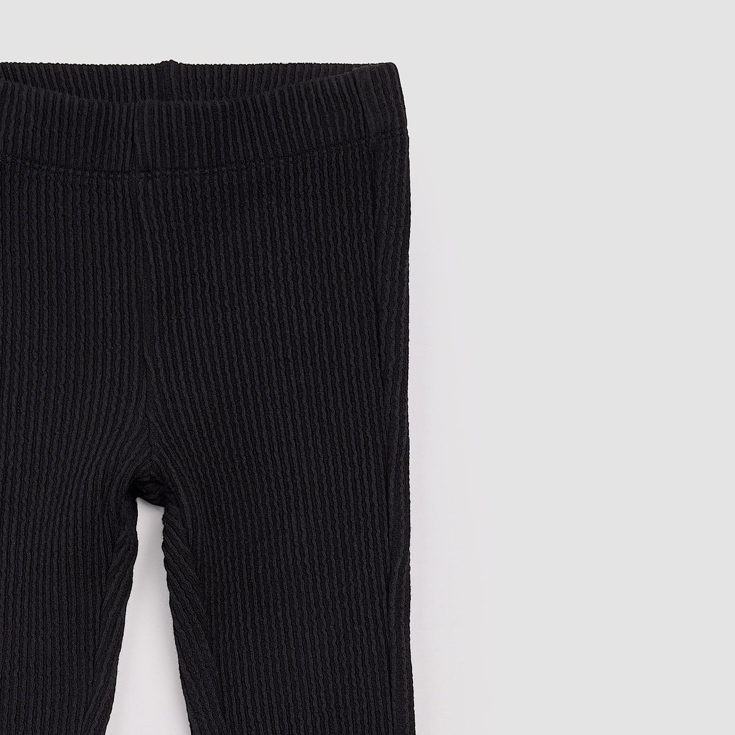 Miles The Label - Flared Knit Pant in Black