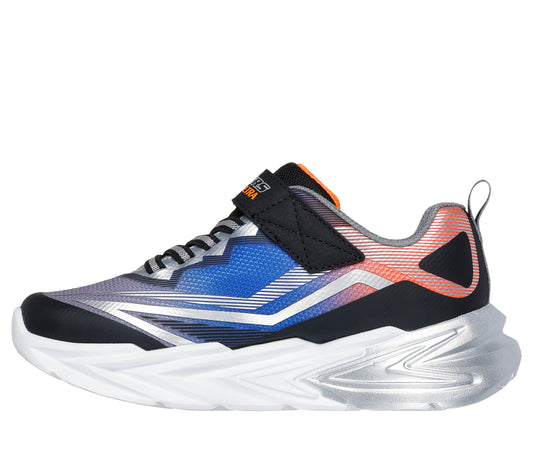 Skechers S Lights: Flex-Glow Ultra Sneakers - Black/Silver