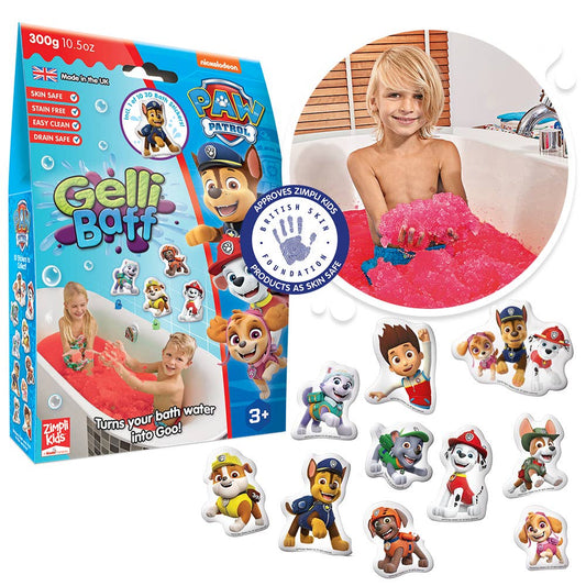 Zimpli Kids - Paw Patrol Gelli Baff Kids Sensory Bath Toy + Bath Sticker