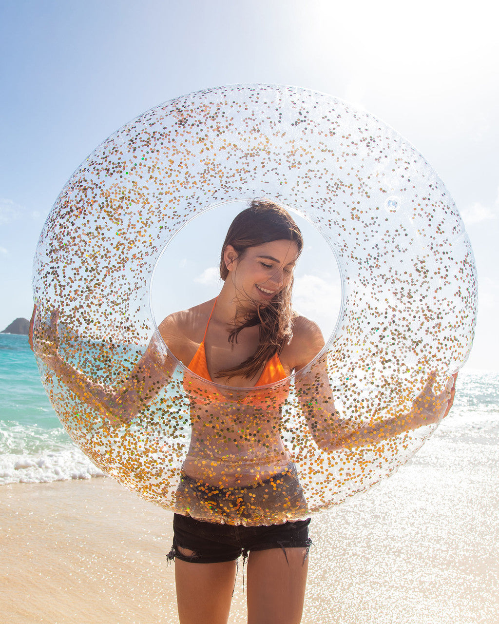 Intex Sparkling Glitter Inflatable Pool Swim Tubes - Assortment 42", 6+