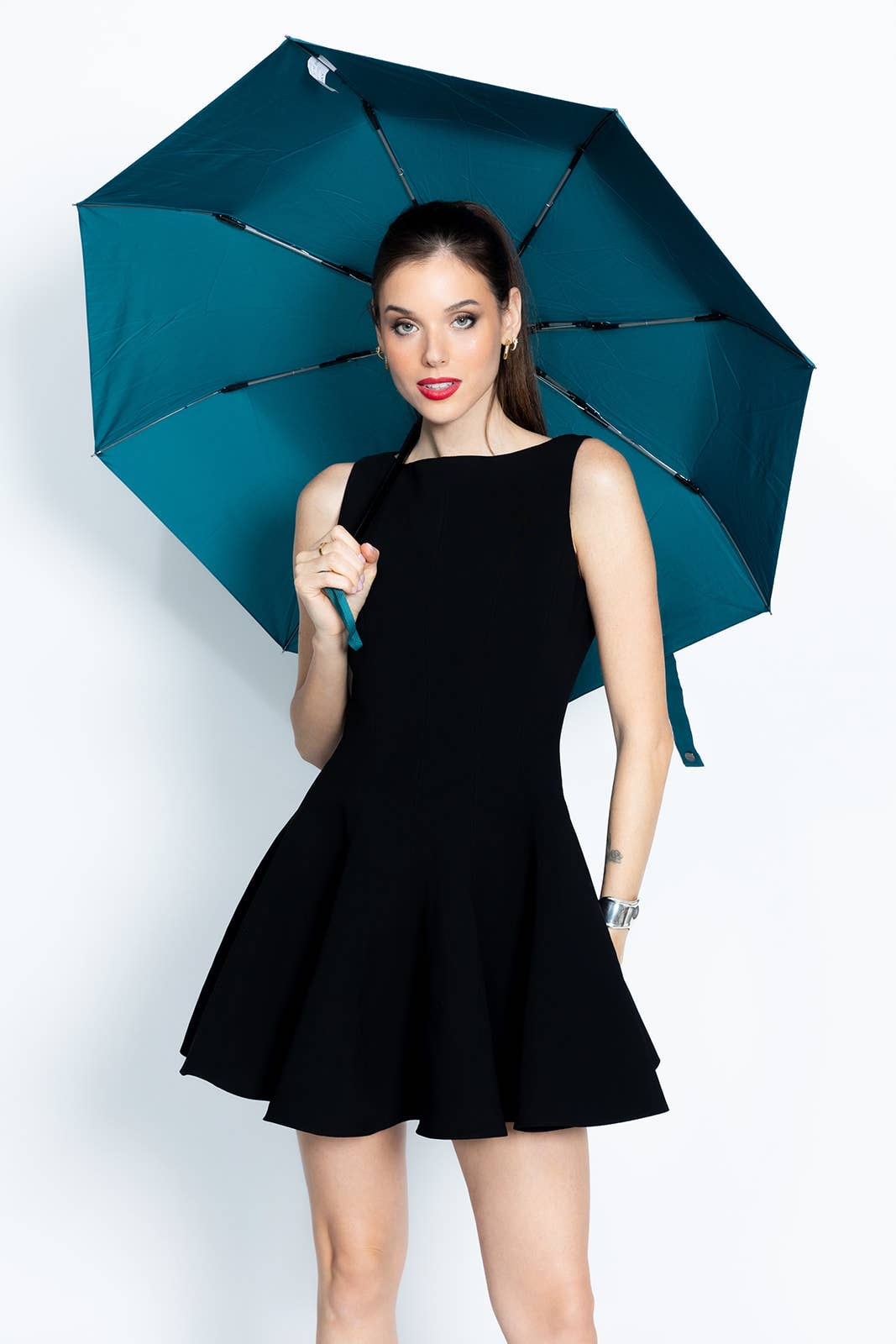 SMATI - Eco-friendly compact automatic umbrella Blue Green