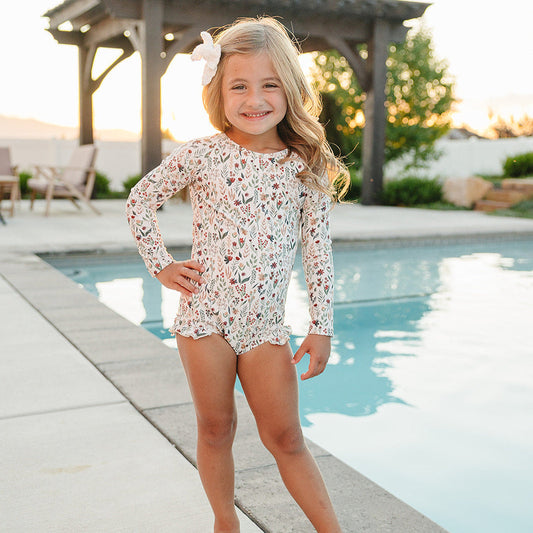 Current Tyed - Ruffle Rashguard Suit