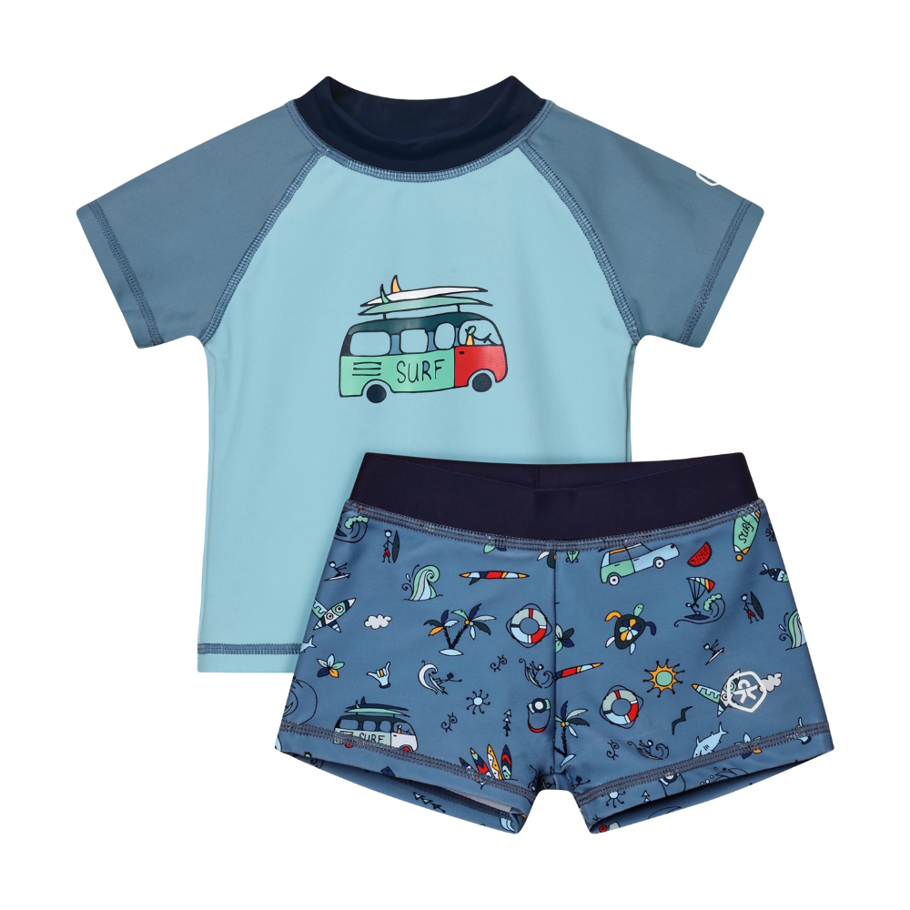 Color Kids - Infant Rashguard & Shorts Swim Set