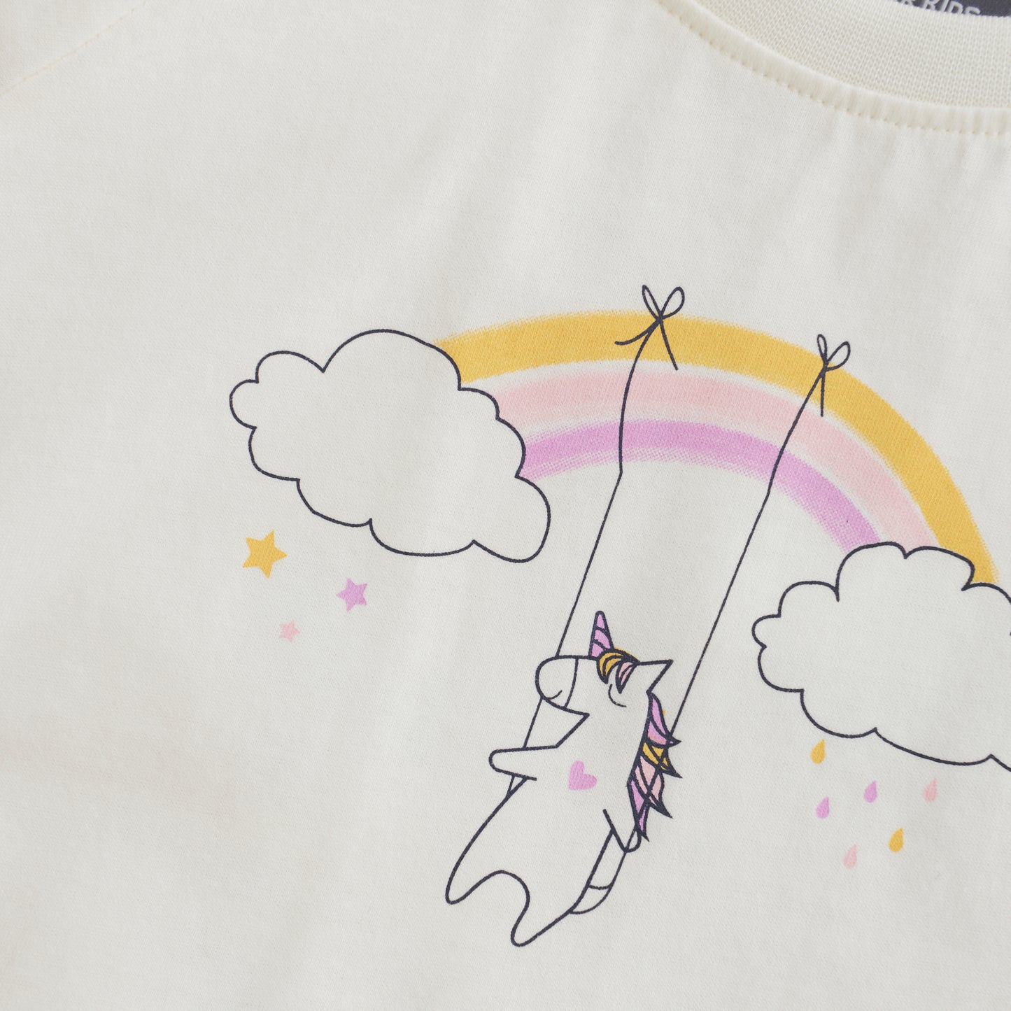 Color Kids Baby T-shirt With Chestprint Short Sleeve 1Y