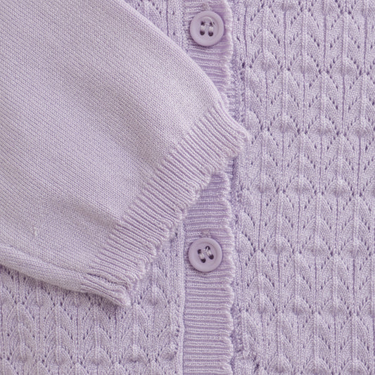 Creamie Cardigan Pointelle - 2Y