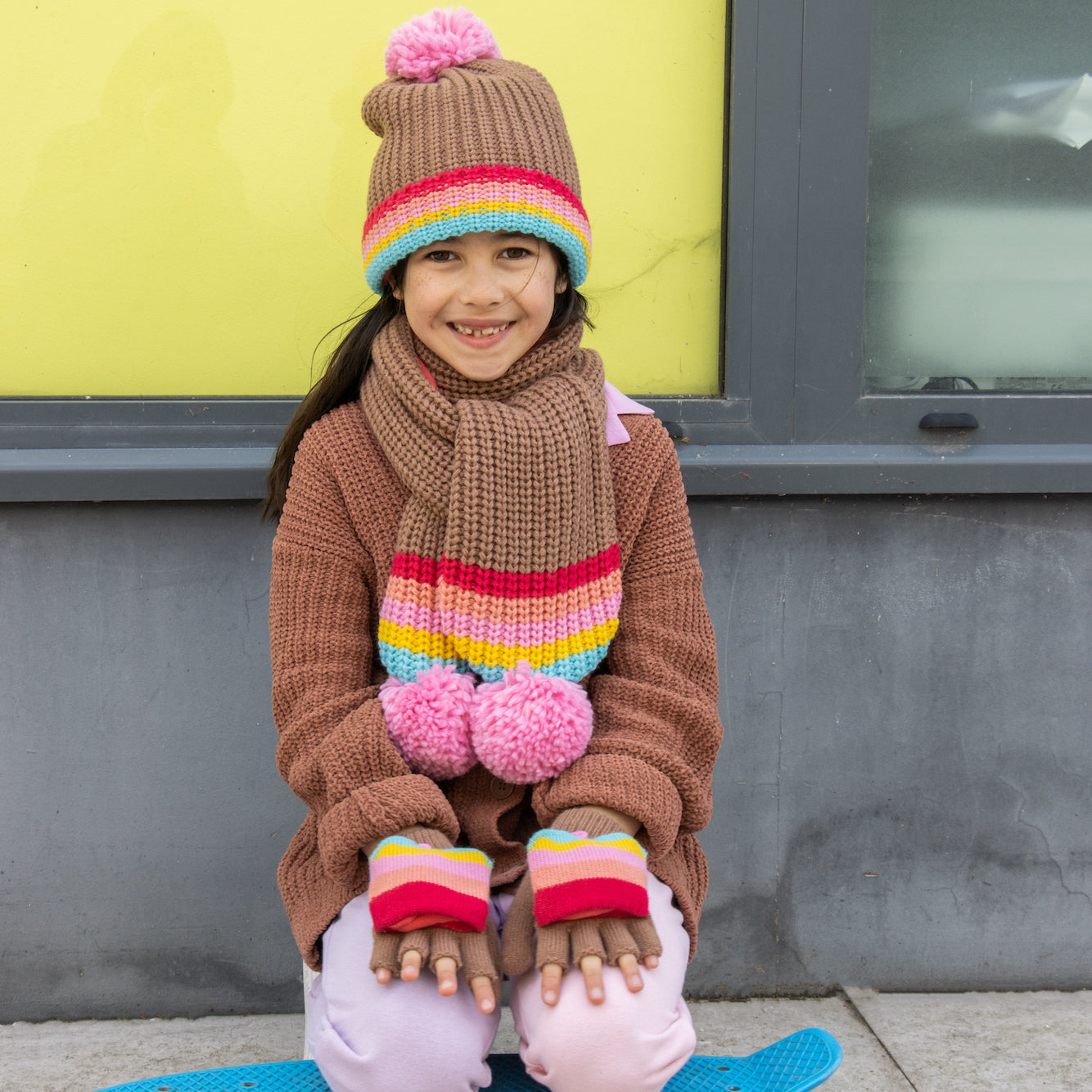 Rockahula - Rainbow Stripe Knitted Hat