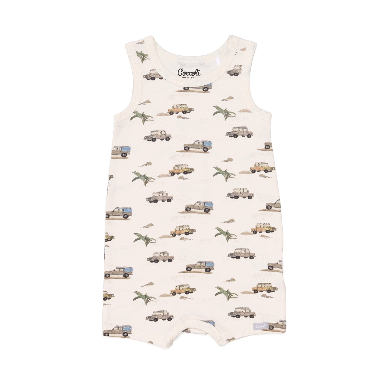 Coccoli - Sleeveless Modal Romper - 12M