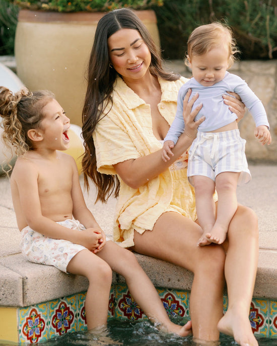 Rylee + Cru - Long Sleeve Rashguard || Light Blue