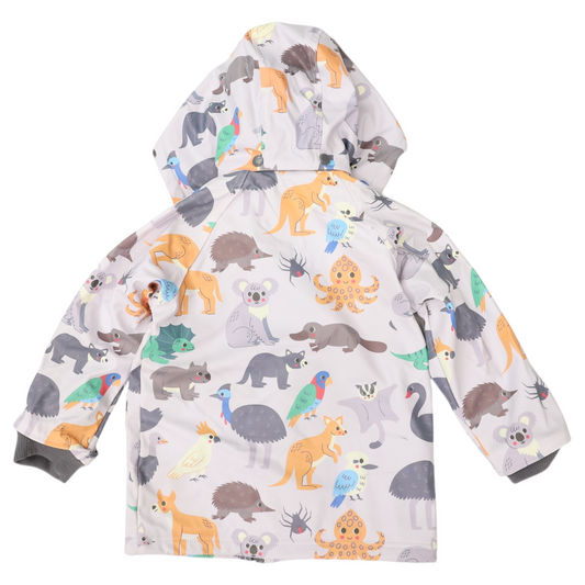 Korango Australian Animal Raincoat Grey