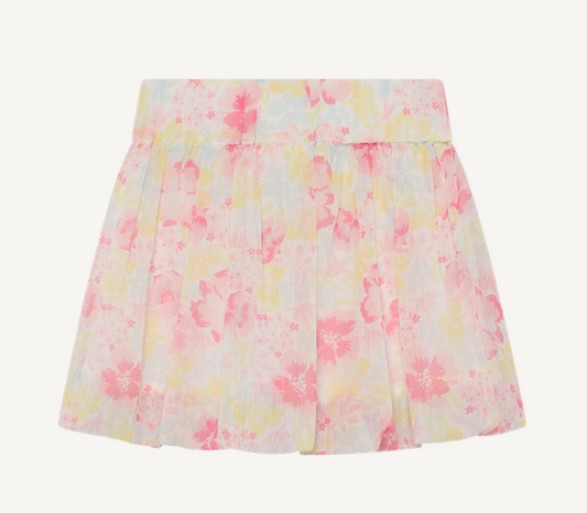 Minymo - All-Over Floral Bubble Skirt - 5Y