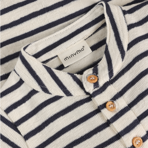 Minymo - Knit Cotton Striped Romper