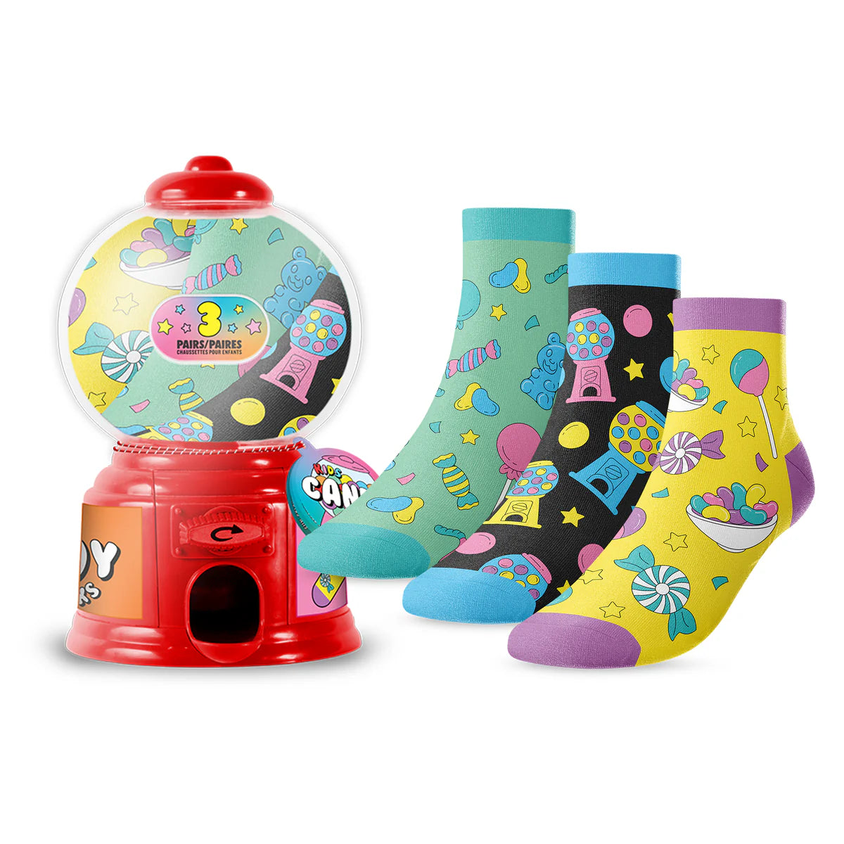 Out of the Sox - Kids' 3-Pack Candy Socks