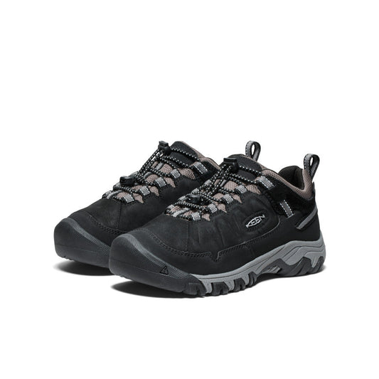 Keen - Targhee IV Waterproof Hiking Shoe - Big Kids - Black/Steel Grey