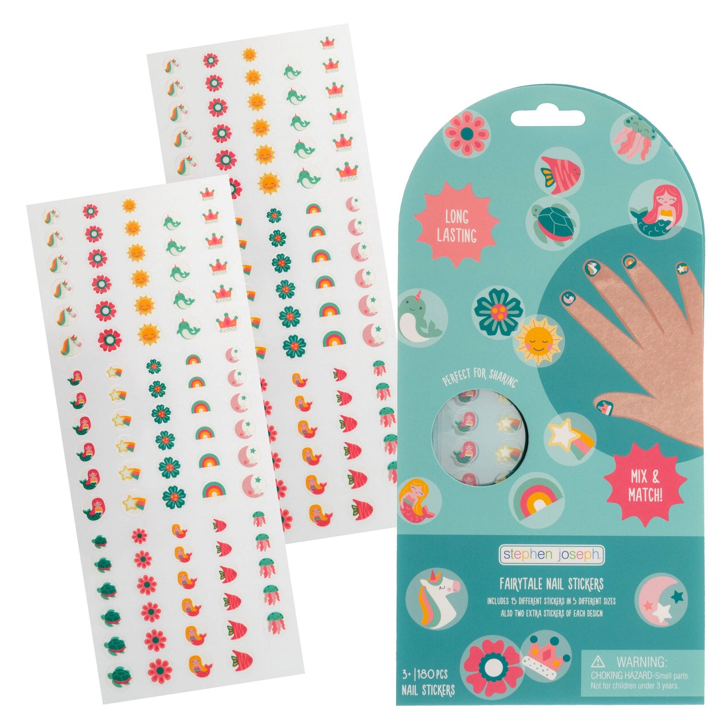 Stephen Joseph Clear Nail Stickers