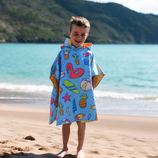 K5 - Children's Microfiber Poncho - Destination sun