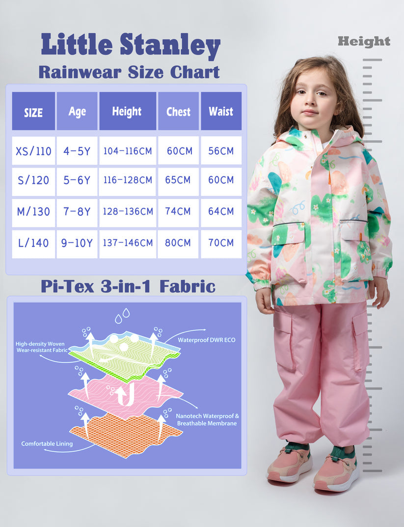 Walking Pi Little Stanley - Kids Rain Pants for Outdoor Play