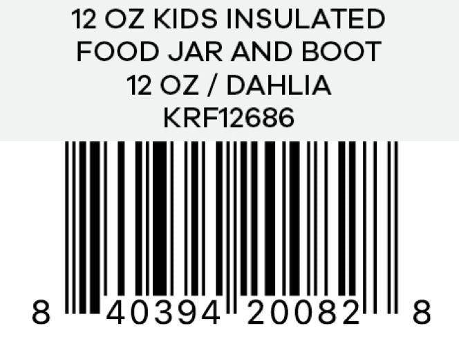 Hydro Flask - 12 OZ Kids Insulated Food Jar And Boot Dahlia