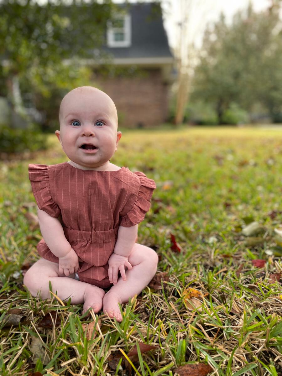 Ettie & H - Kenza Bubble - Rust Stripe