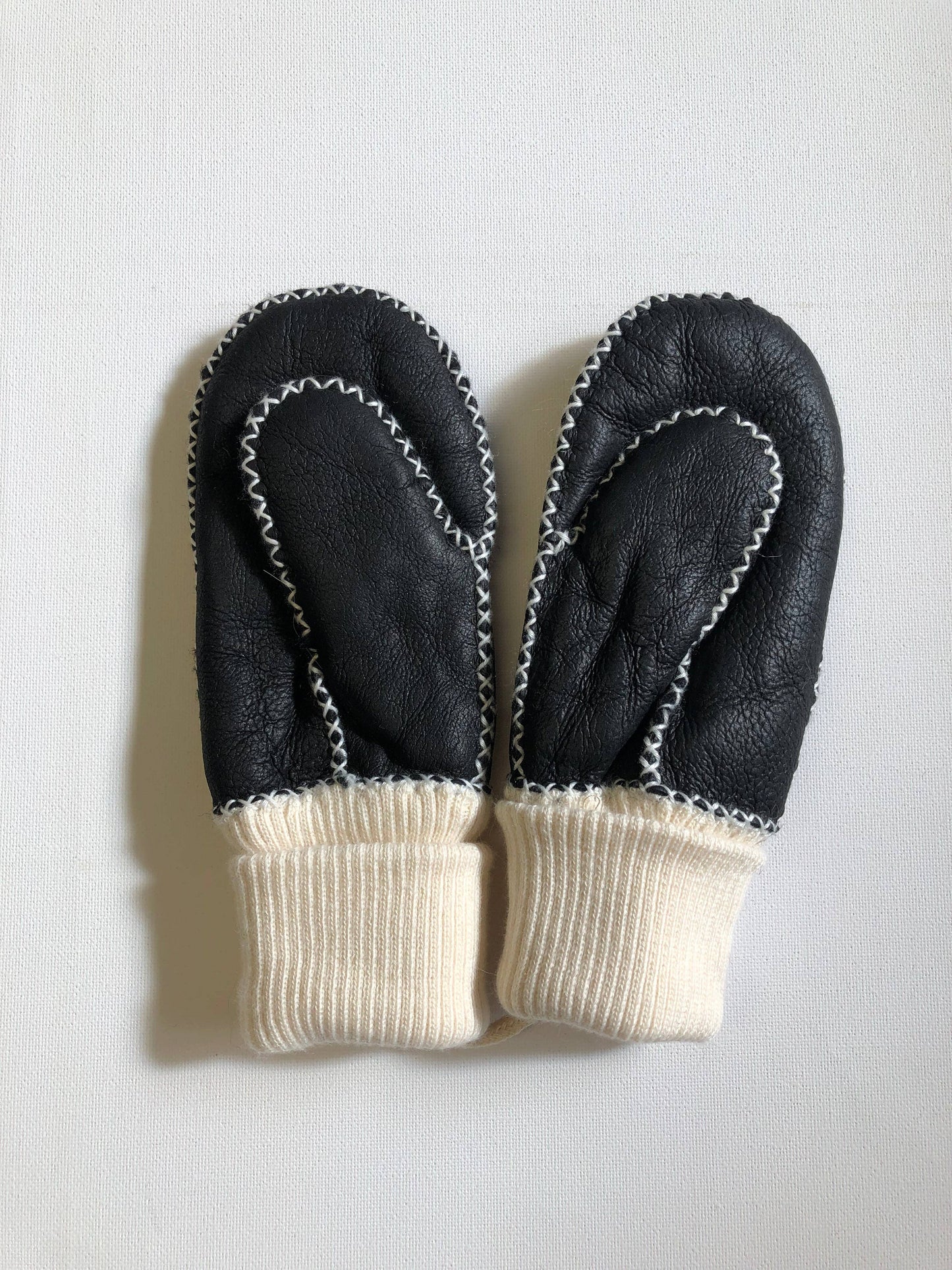 Billy Bamboo - KIDS SHEARLING MITTENS: Light gray