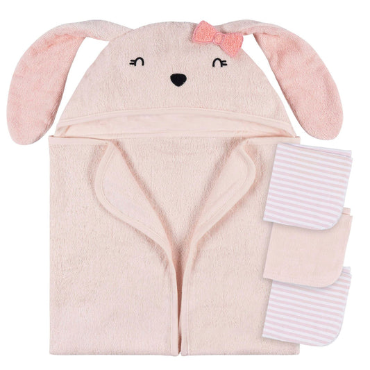 Gerber - 4pc Bath Set - Pink Bunny