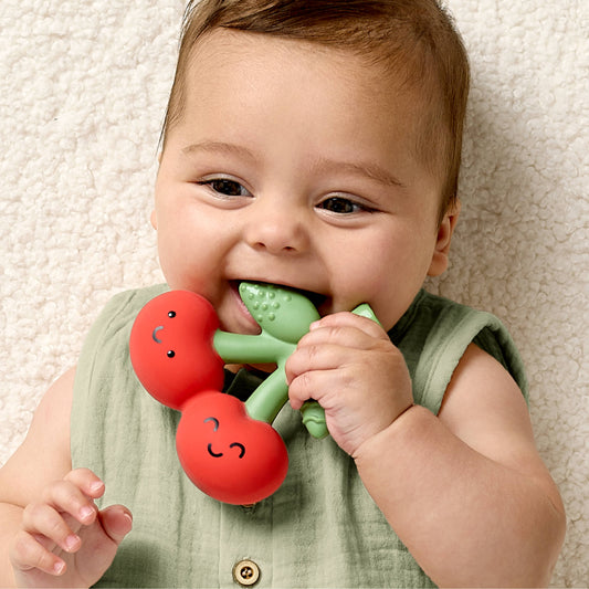 Itzy Ritzy - Comfort Crew: Cherry Natural Rubber Teether