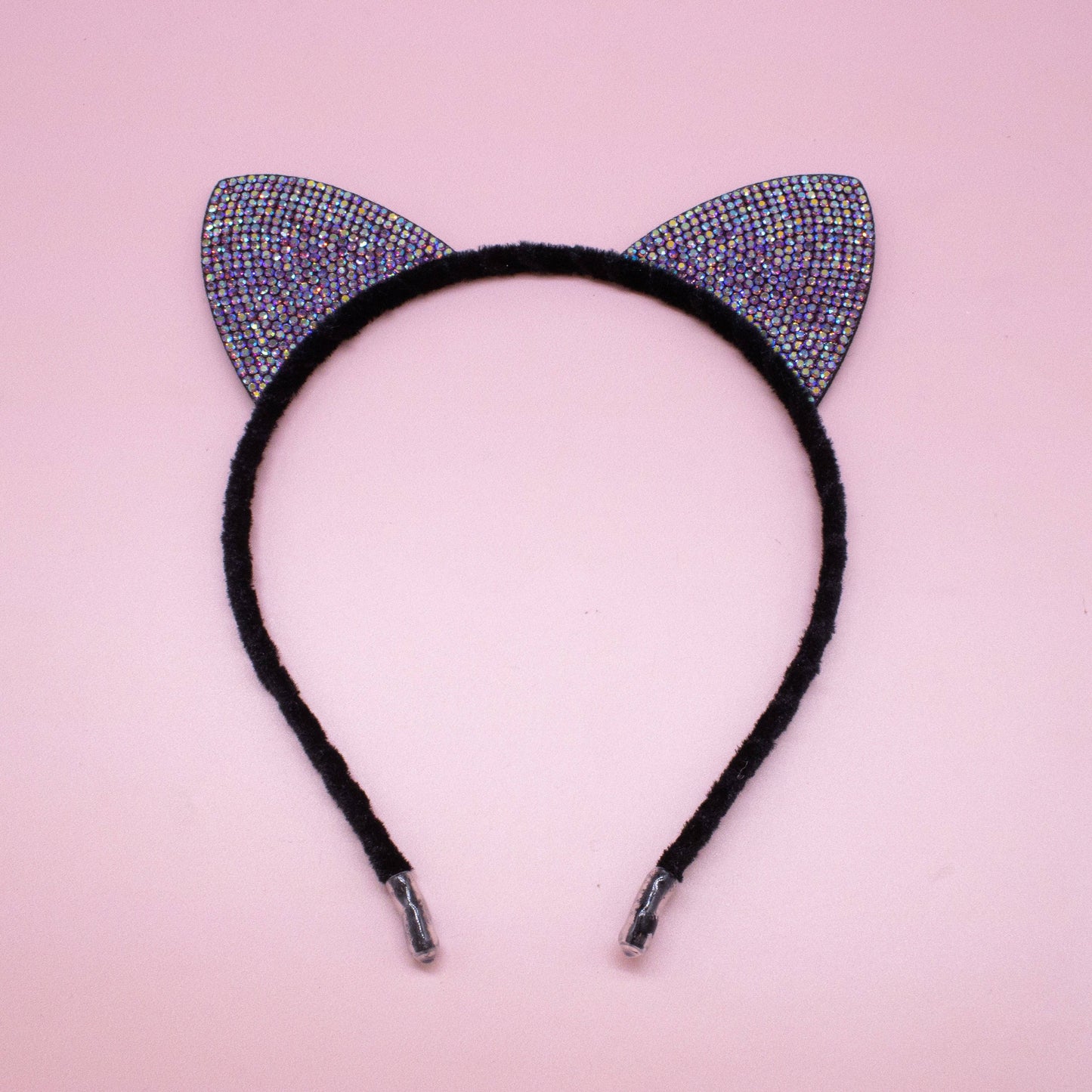 Frog Sac - Cat Ears Headband - Kids Dual Sided Rhinestone Hairband