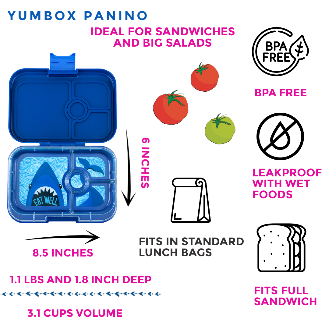 Yumbox - Yumbox Panino - Sandwich-Friendly Leakproof Bento Lunch Box