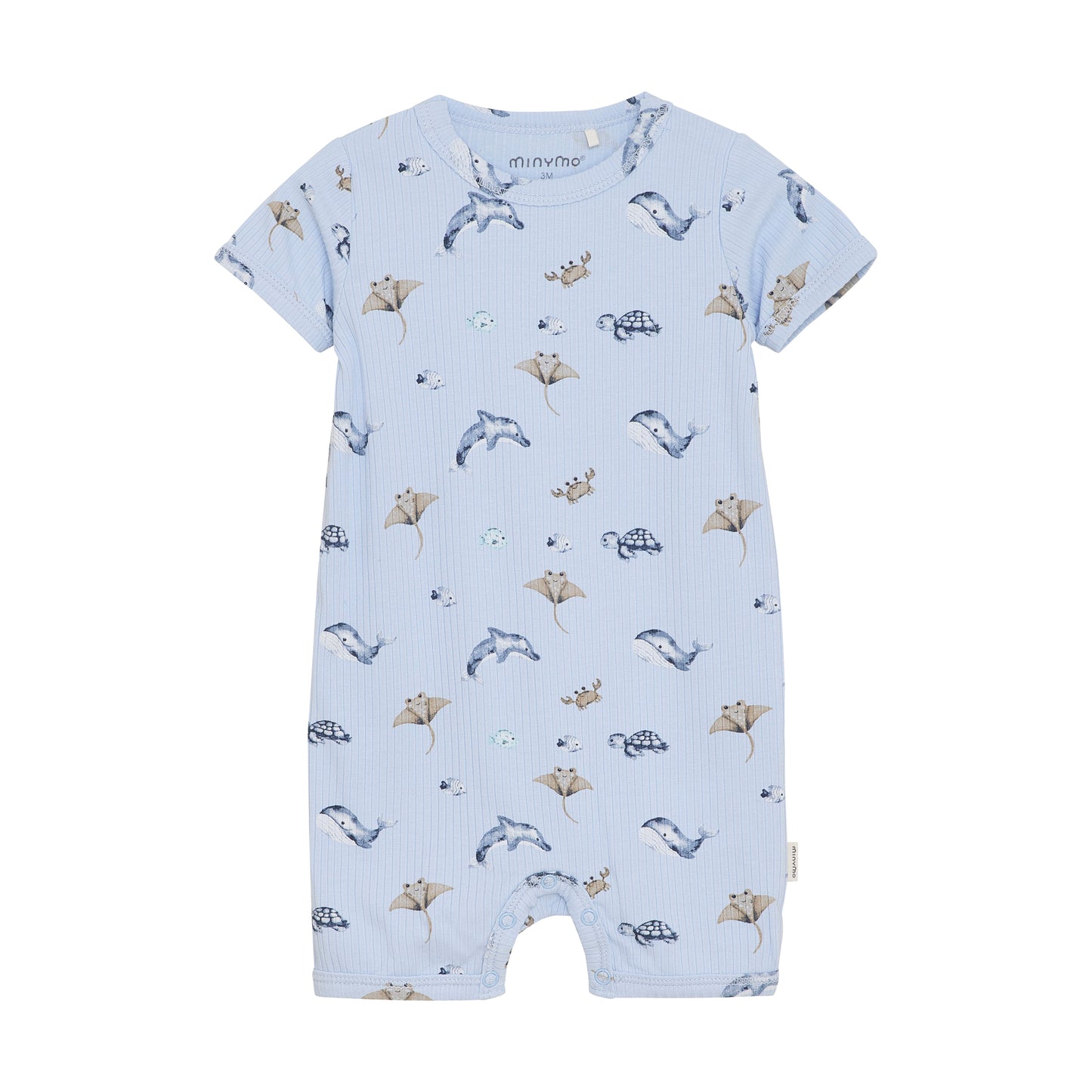 Minymo Suit SS All Over Print Rib - 3 Months