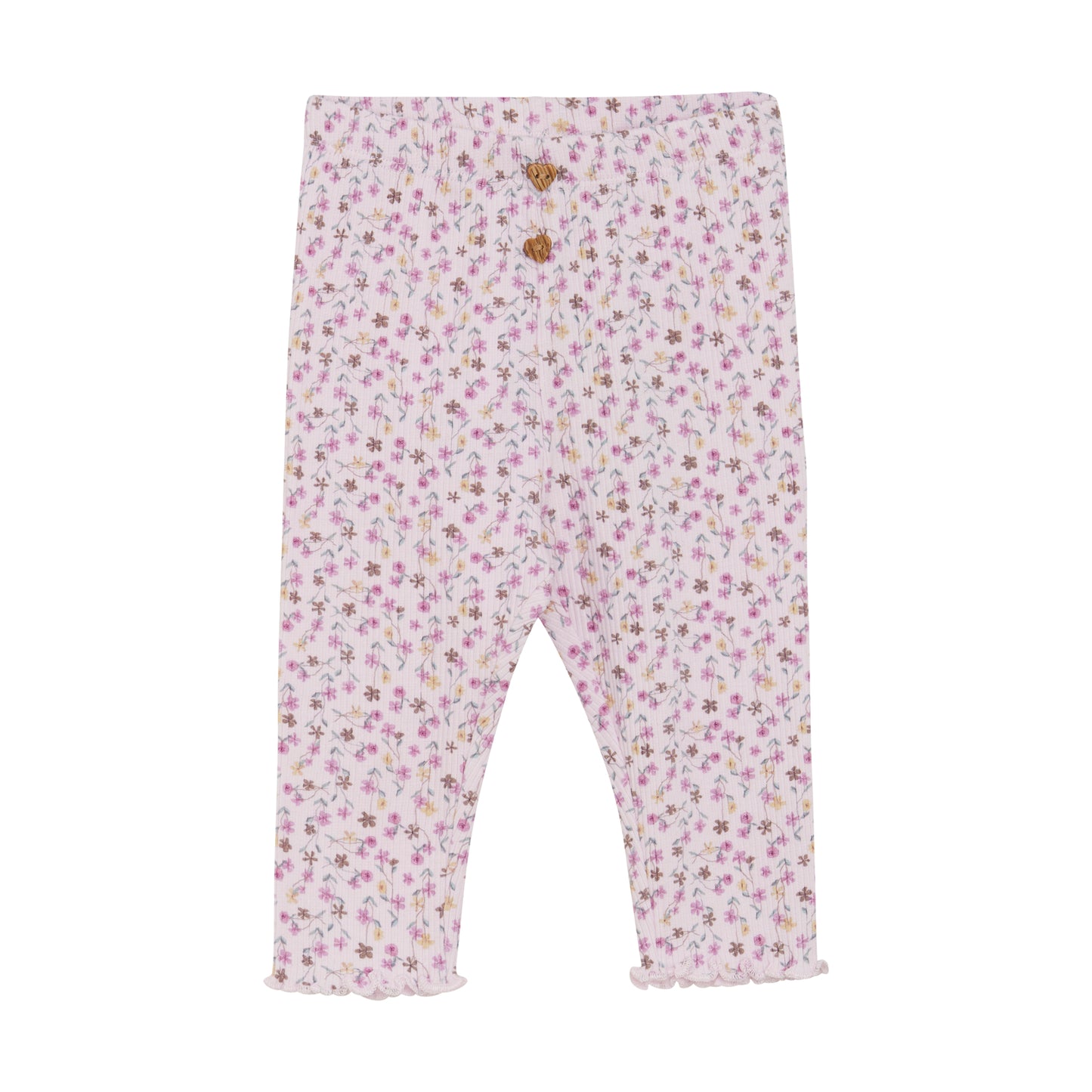 Minymo - Ribbed Floral Legging - 3 Months