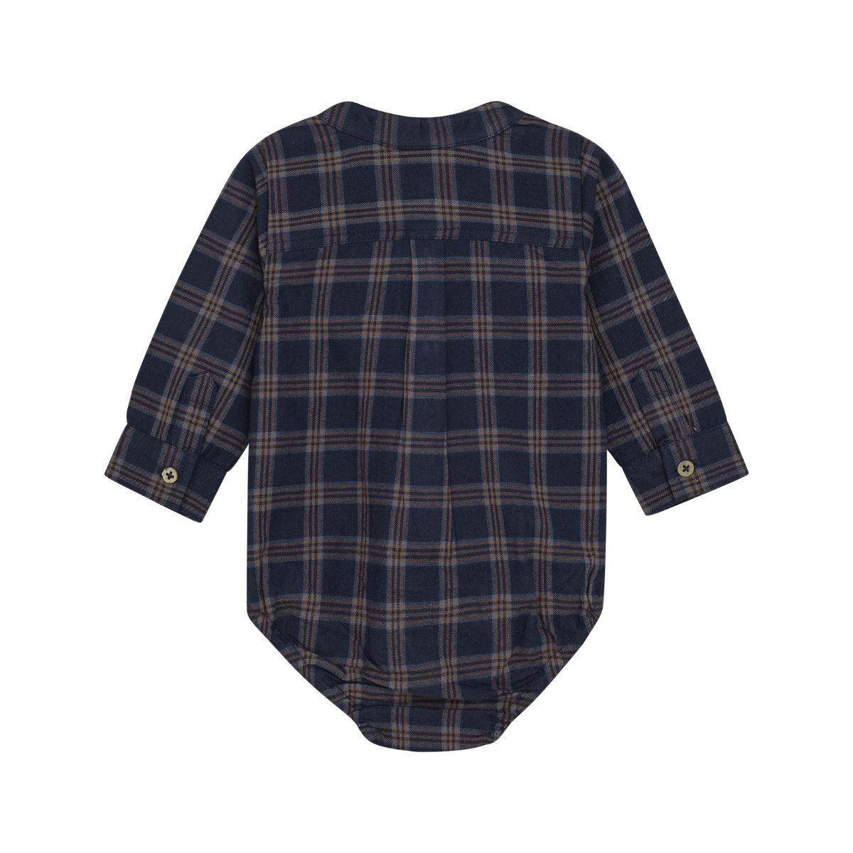 Minymo - Baby Body Suit Check Blue - 3M