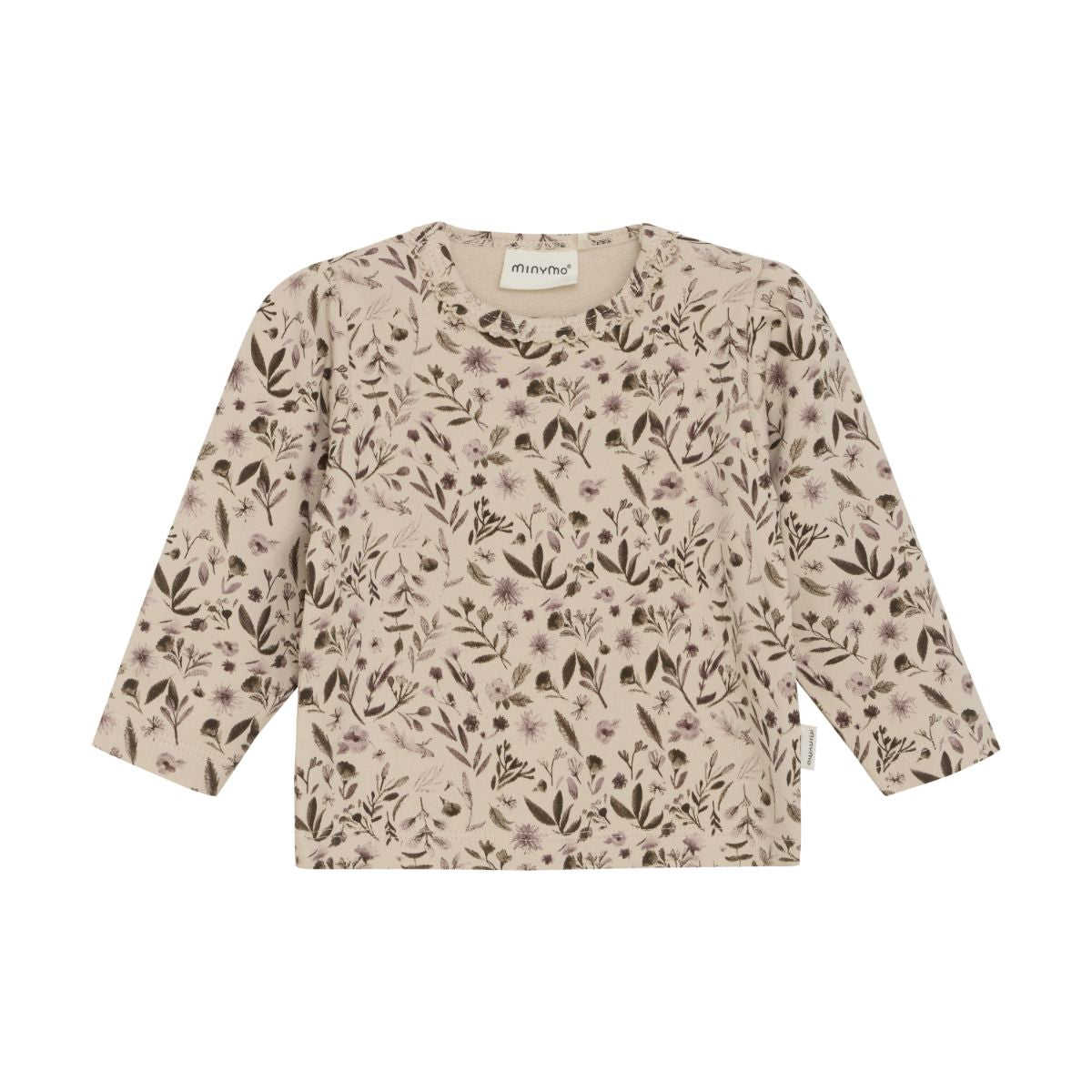 Minymo - Fall/Winter Ls T-Shirt Leaf/Flower Pattern - 3M