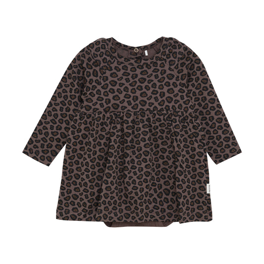 Minymo - Jaguar Print Onesie Dress - 3M