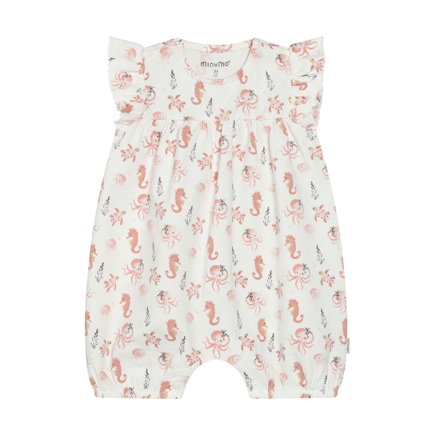 Minymo - Sea Creatures All Over Print Romper