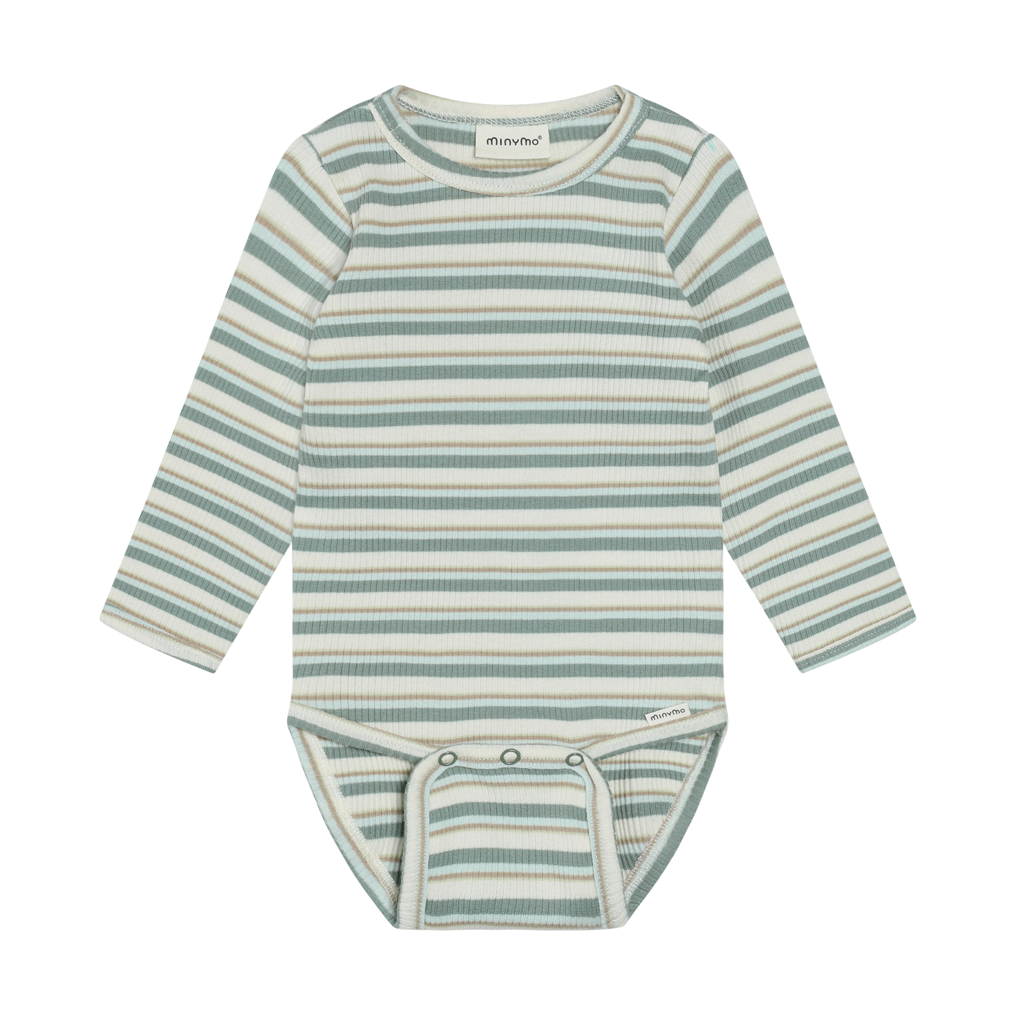 Minymo - Long Sleeve Striped Bodysuit