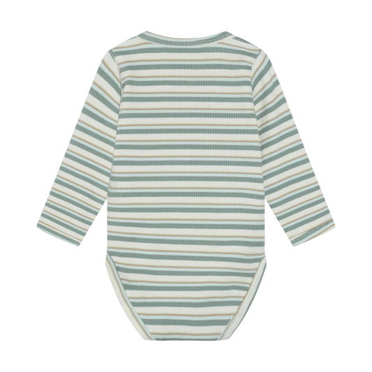 Minymo - Long Sleeve Striped Bodysuit