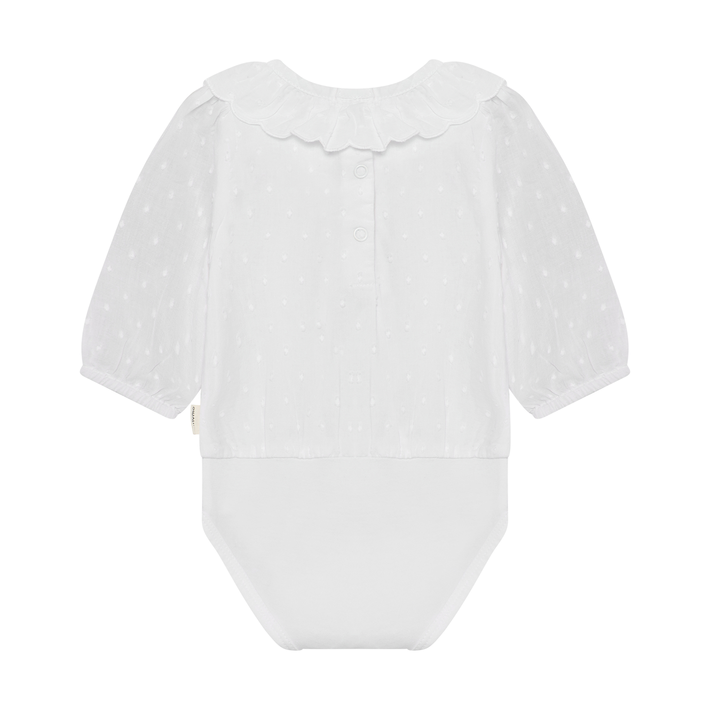 Minymo - Frilled Cotton Bodysuit