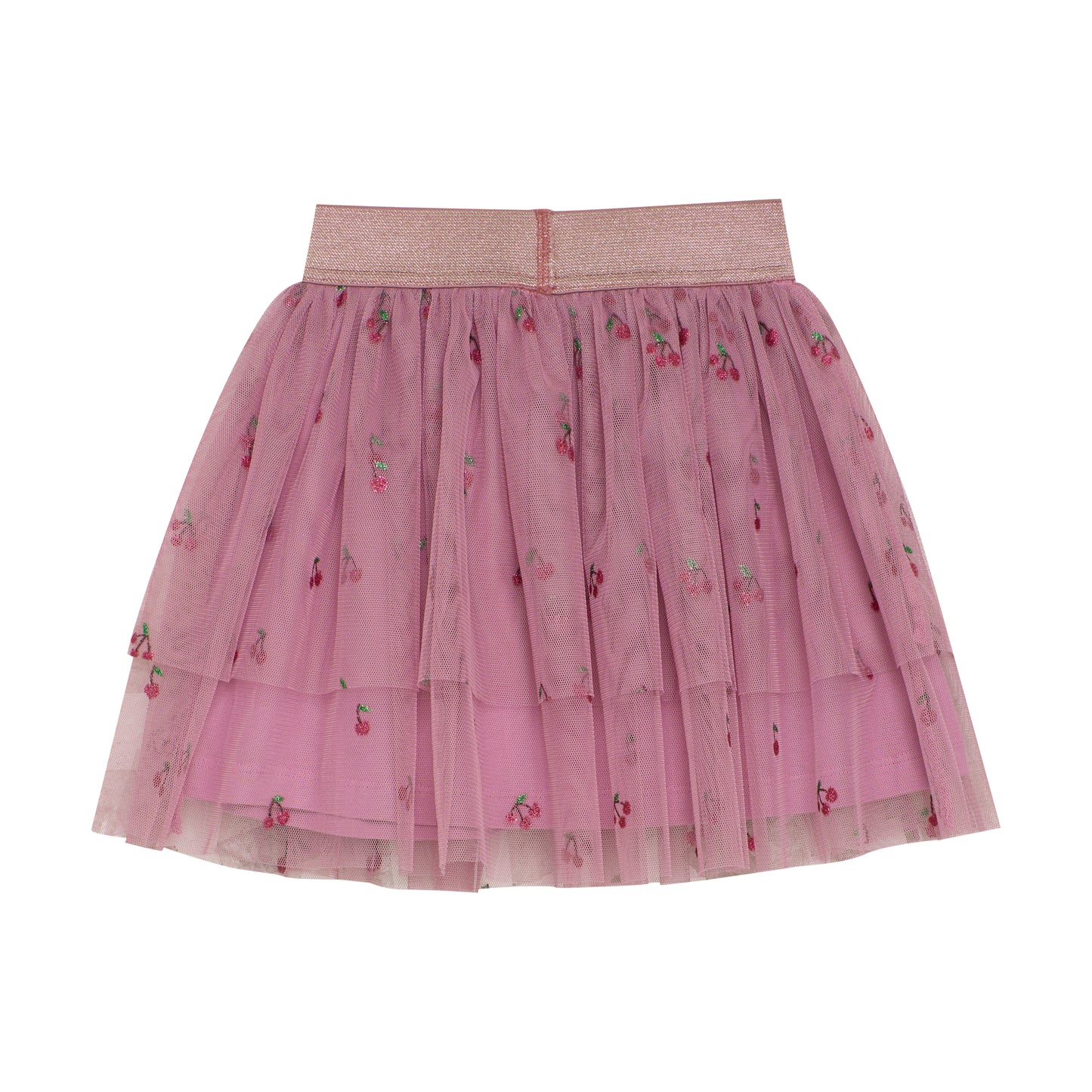 Minymo - Tulle Cherry Print Skirt