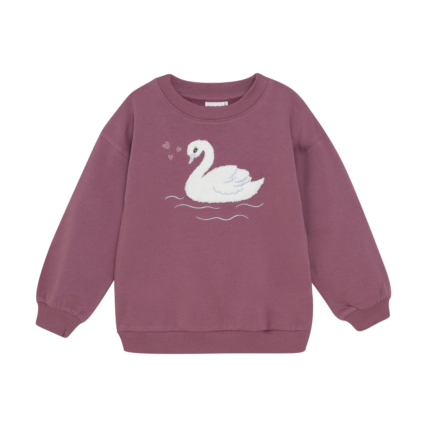Minymo - Pullover Sweater with Tufted Swan - 5Y