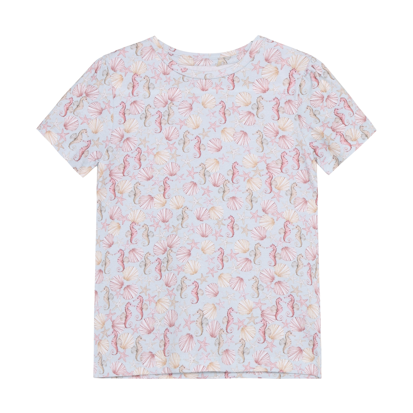 Minymo - All Over Seashell Print T-shirt - 5Y