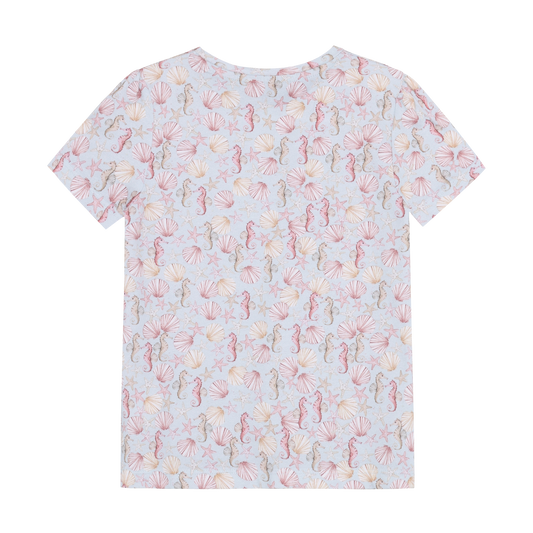 Minymo - All Over Seashell Print T-shirt - 5Y