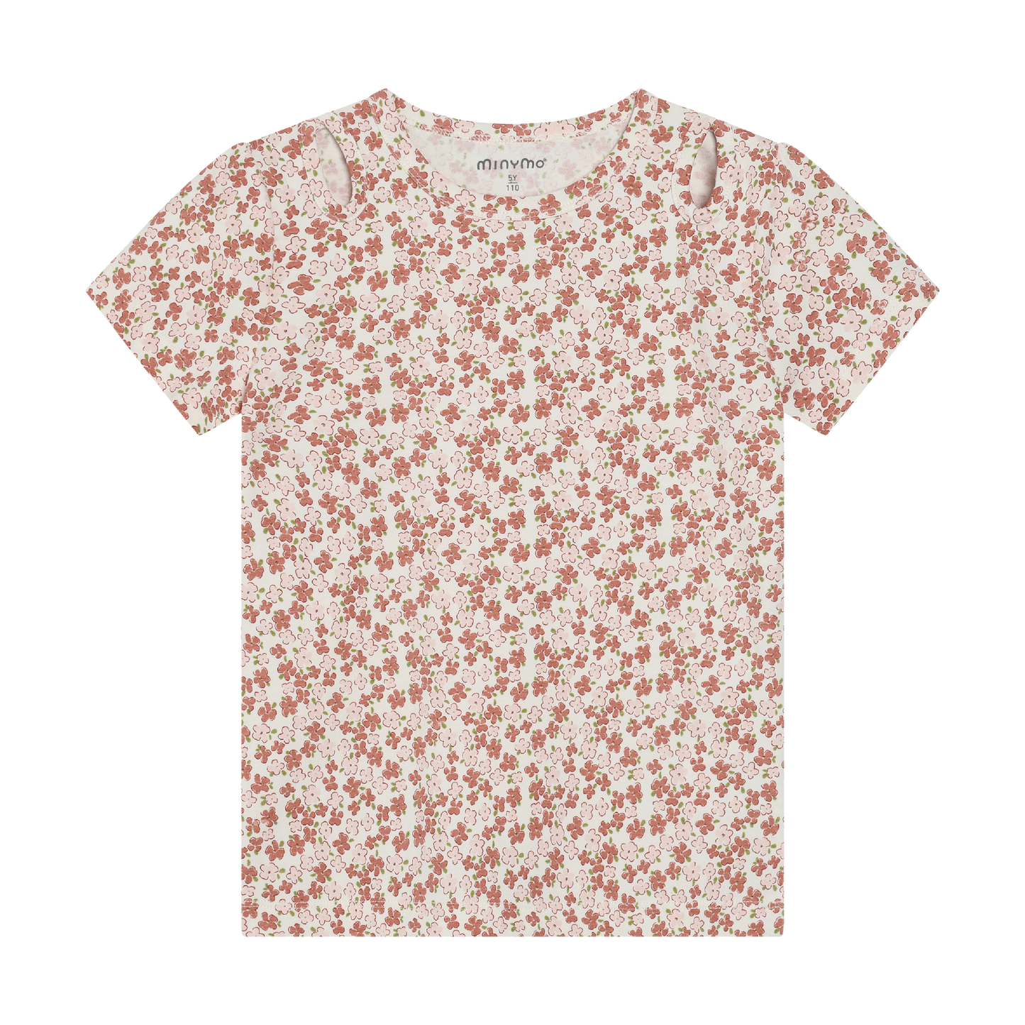 Minymo - All Over Print T-Shirt with Shoulder Detail