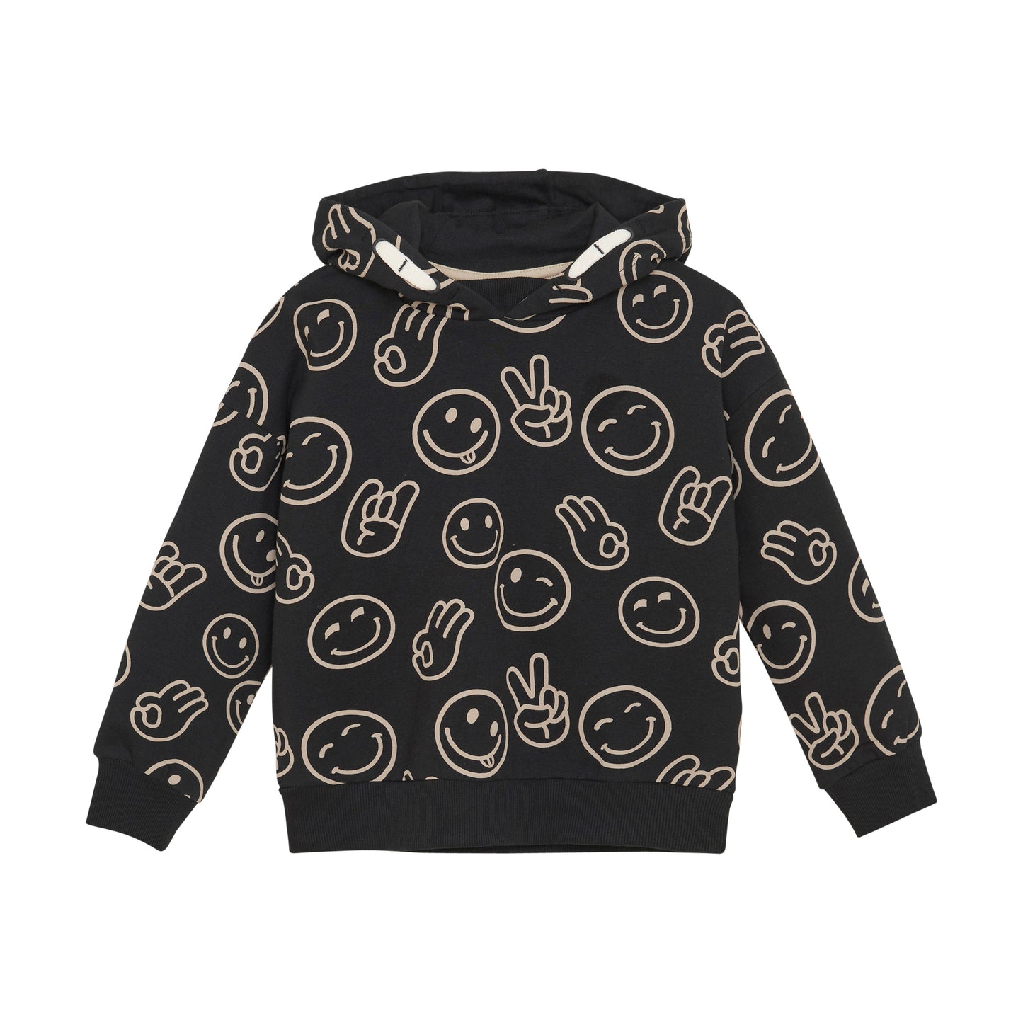 Minymo - Hooded Sweatshirt - Emoji Faces