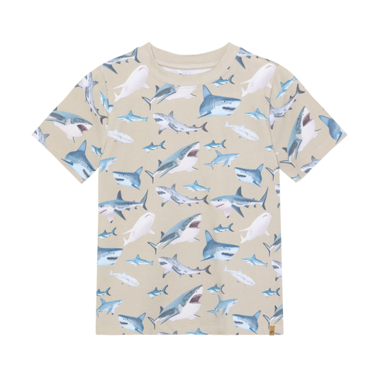 Minymo - All Over Print Shark T-Shirt