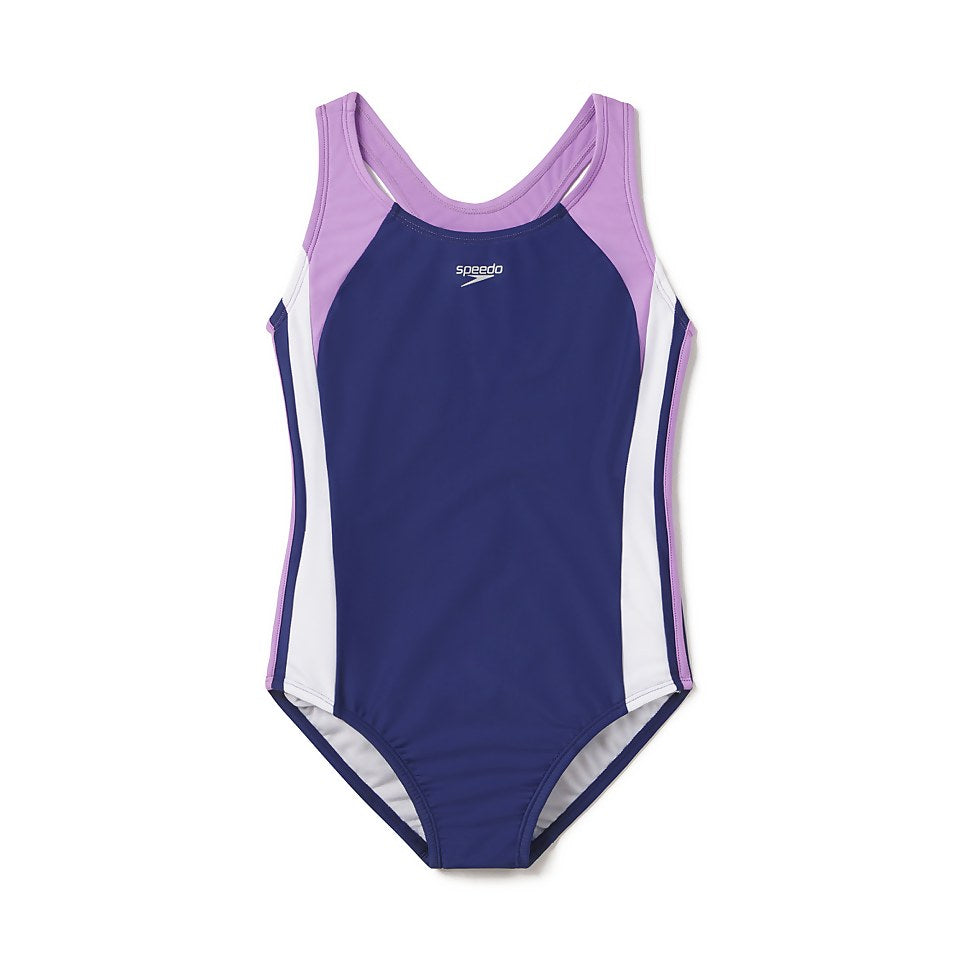 Speedo - Girl's Infinity Splice One Piece Purple