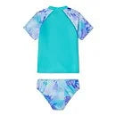 Speedo Short Sleeve Rashgaurd Set Scuba Blue